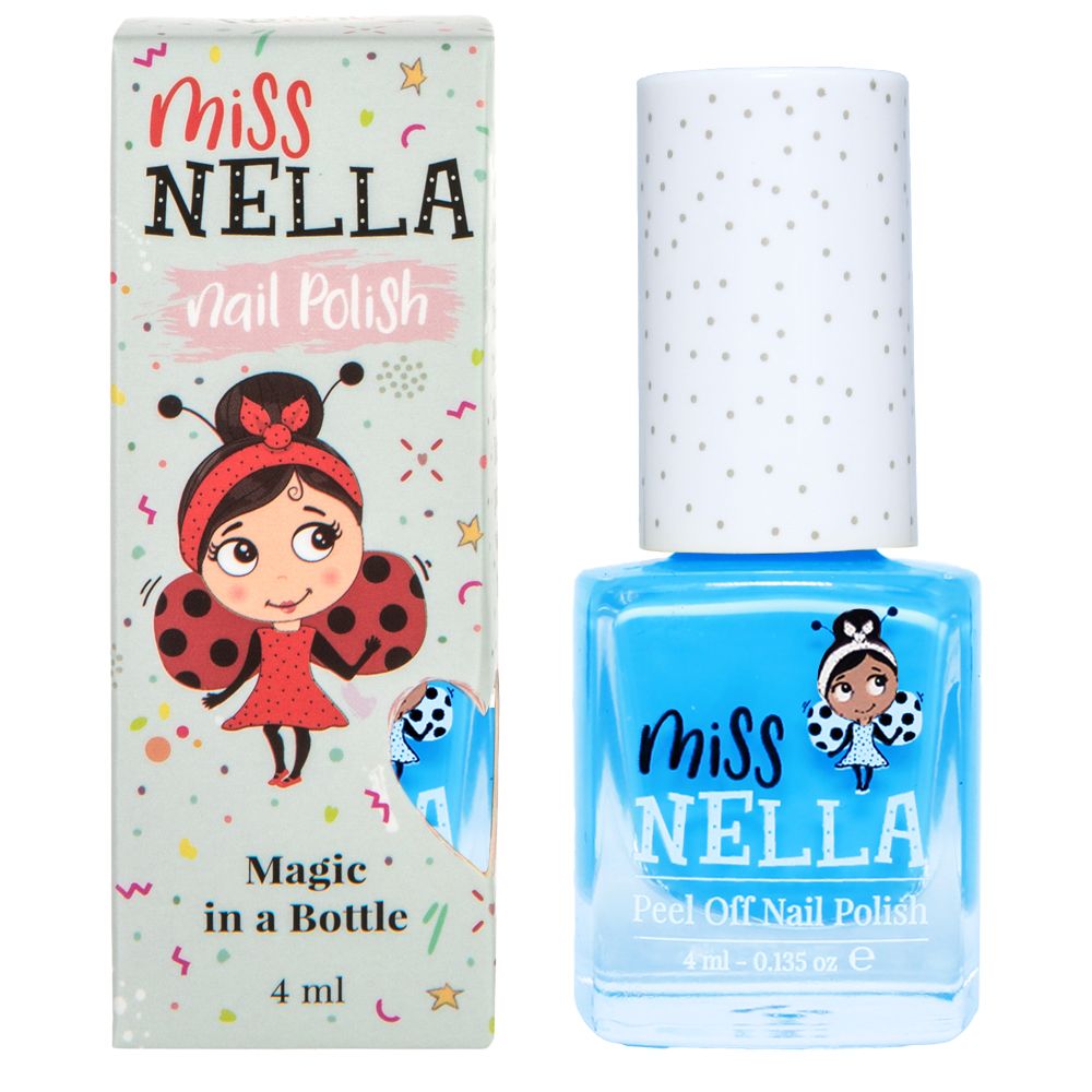 Mermaid Blue: Peel-Off 4ml Nail Polish Fun and Play for Kids