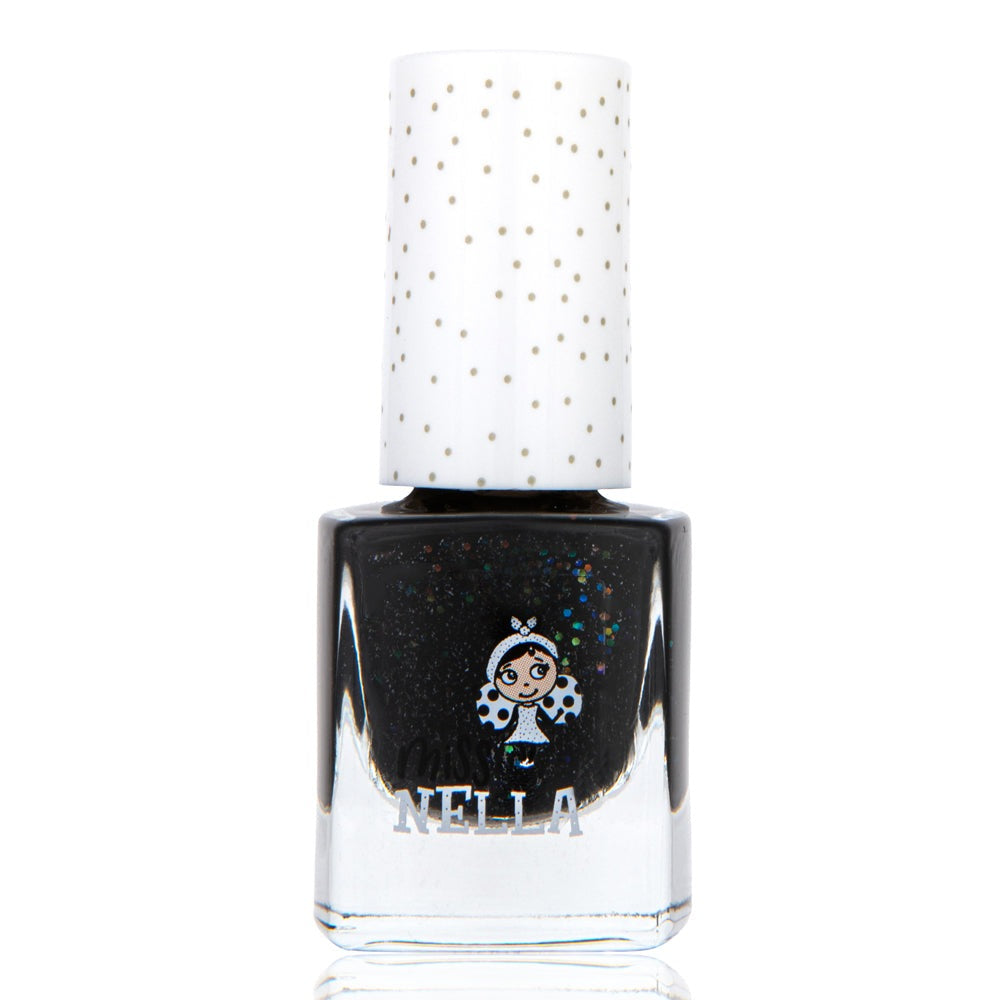 Surprise Party: 4ml Black Glitter Kids' Nail Polish