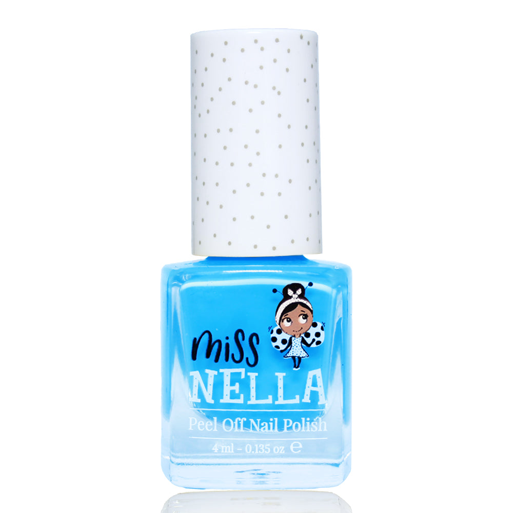 Mermaid Blue: Peel-Off 4ml Nail Polish Fun and Play for Kids