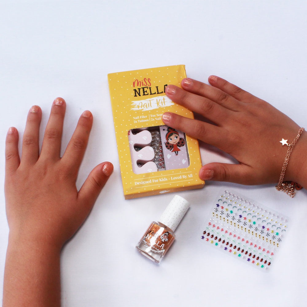 Open, Sesame Glitter 4ml Peel off Kids Nail Polish