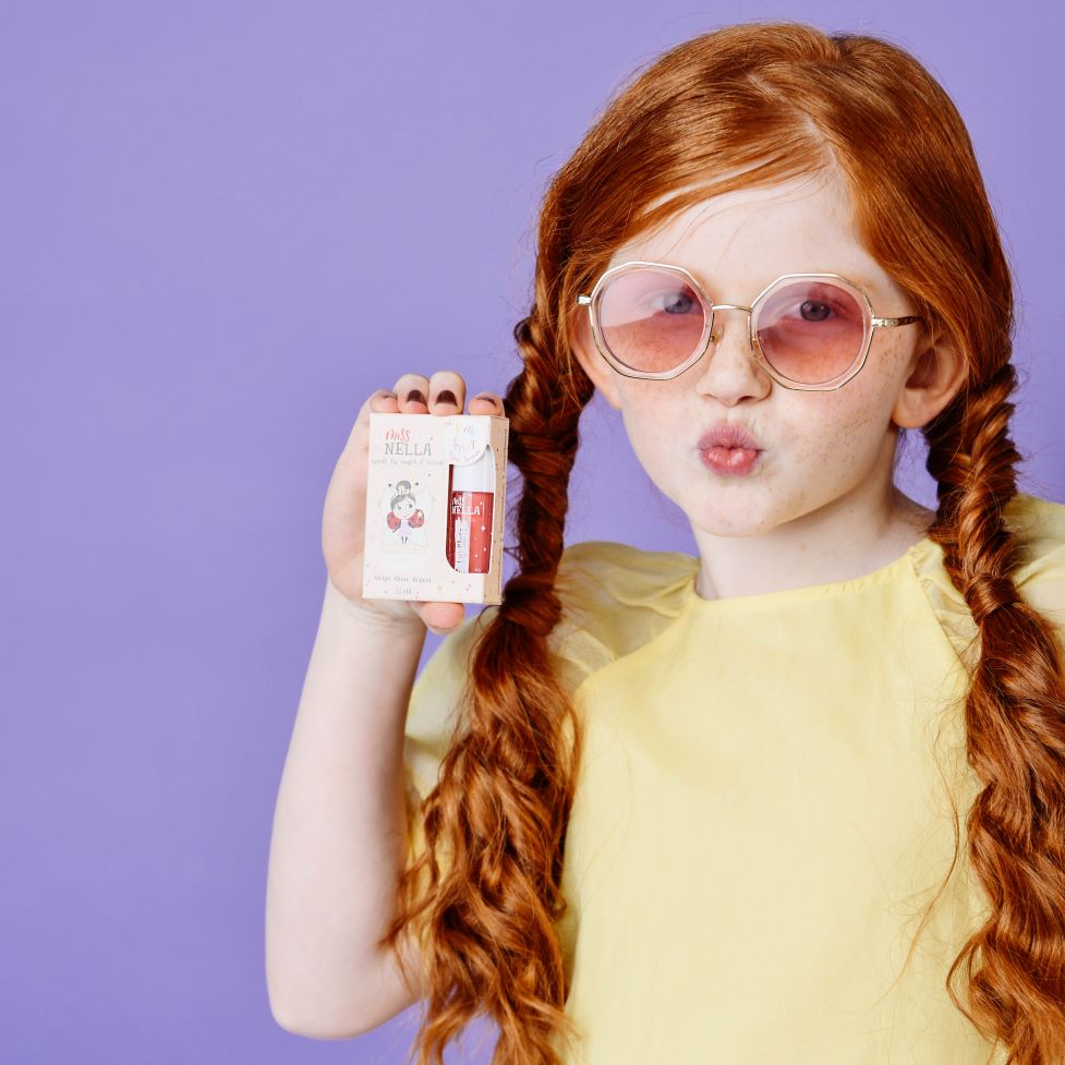 Pink Secret Lip Gloss: Natural Kids' Shine