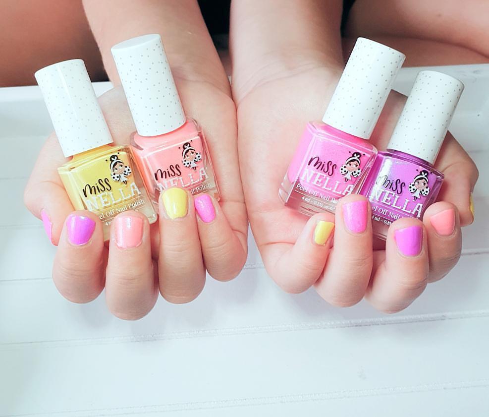 Nail polishes for 9 year olds by Miss Nella