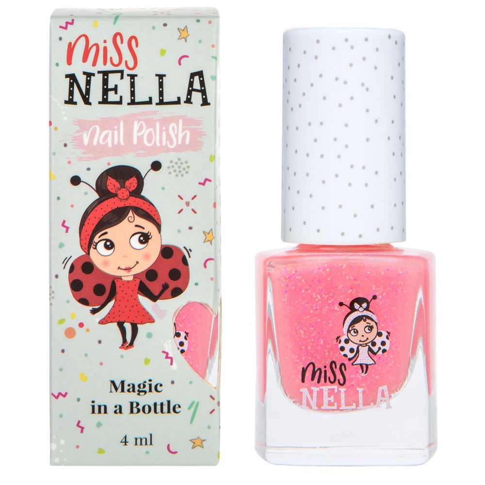 Marshmallow Overload: 4ml Sparkling Pink Kids' Nail Polish