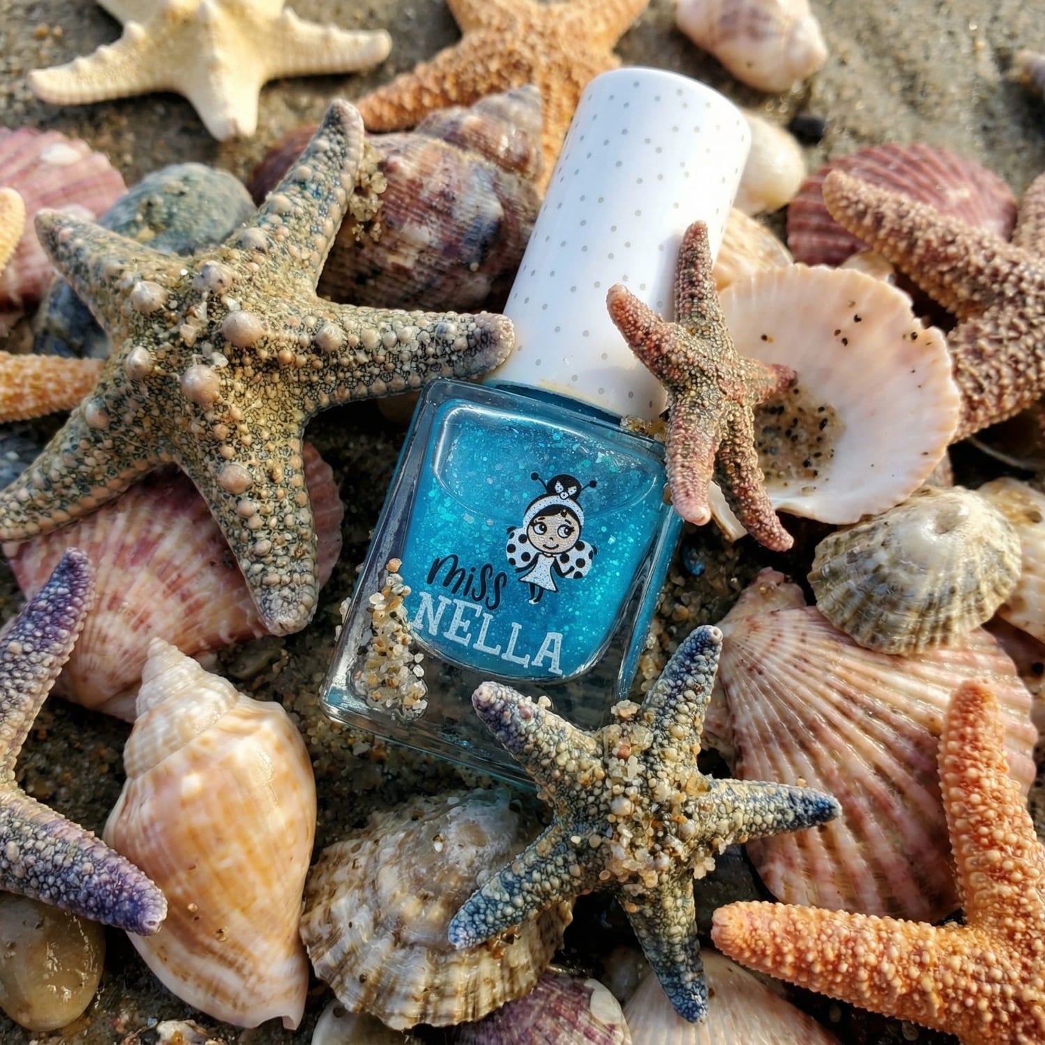 Under The Sea: Glittery Blue Peel Off Nail Polish