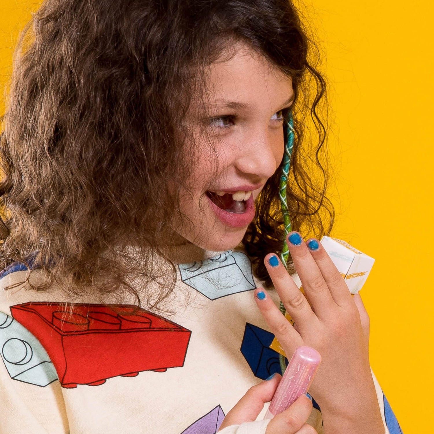 Under The Sea: Glittery Blue Peel Off Nail Polish