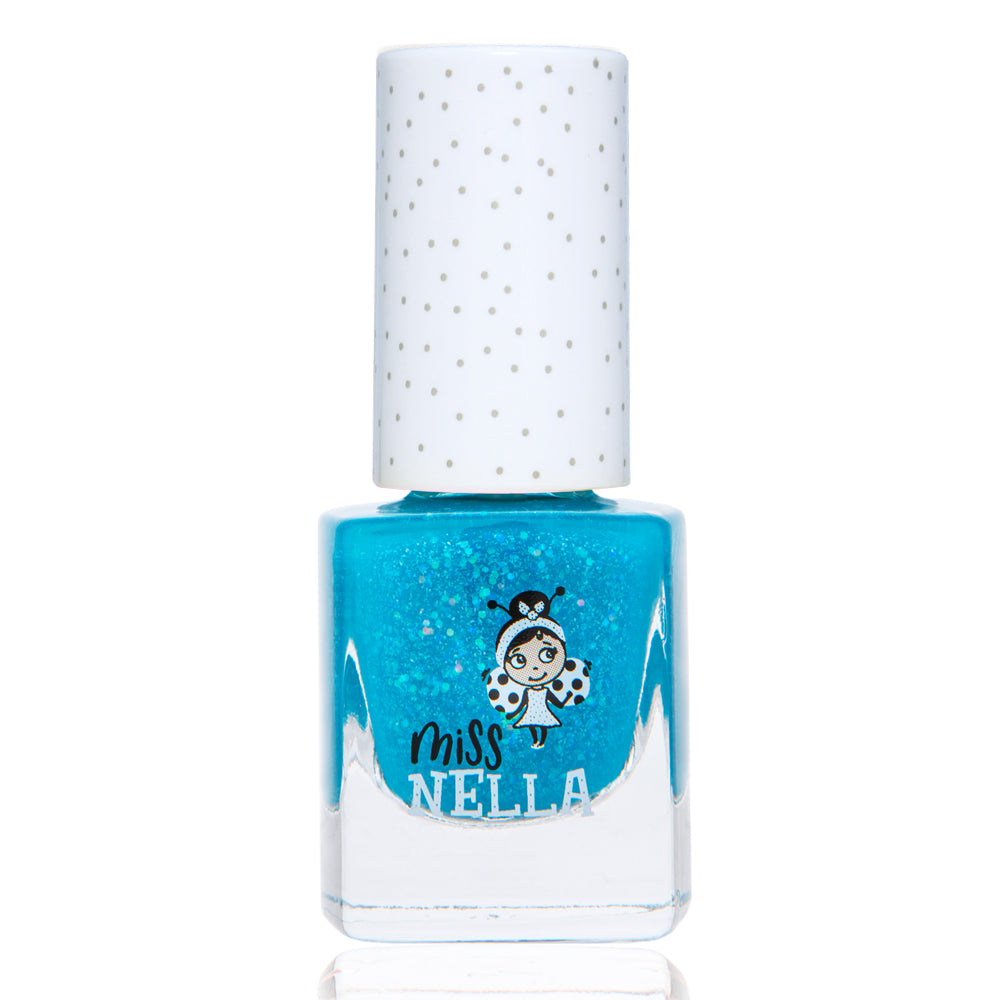 Under The Sea Glitter: 4ml Intense Blue Kids' Nail Polish