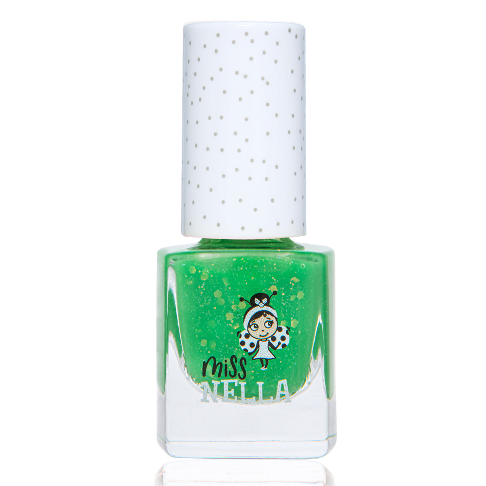 Kiss The Frog Glitter: Happy Green 4ml Kids' Nail Polish