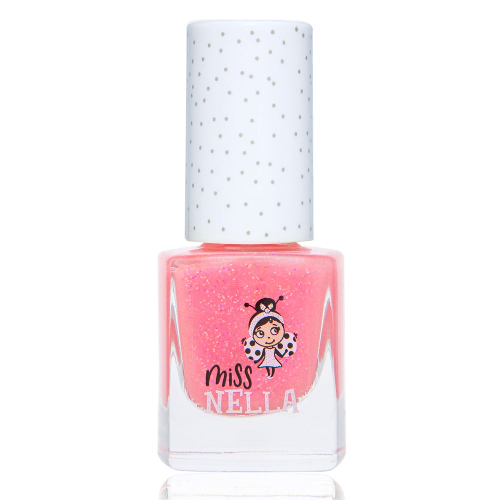 Marshmallow Overload: 4ml Sparkling Pink Kids' Nail Polish