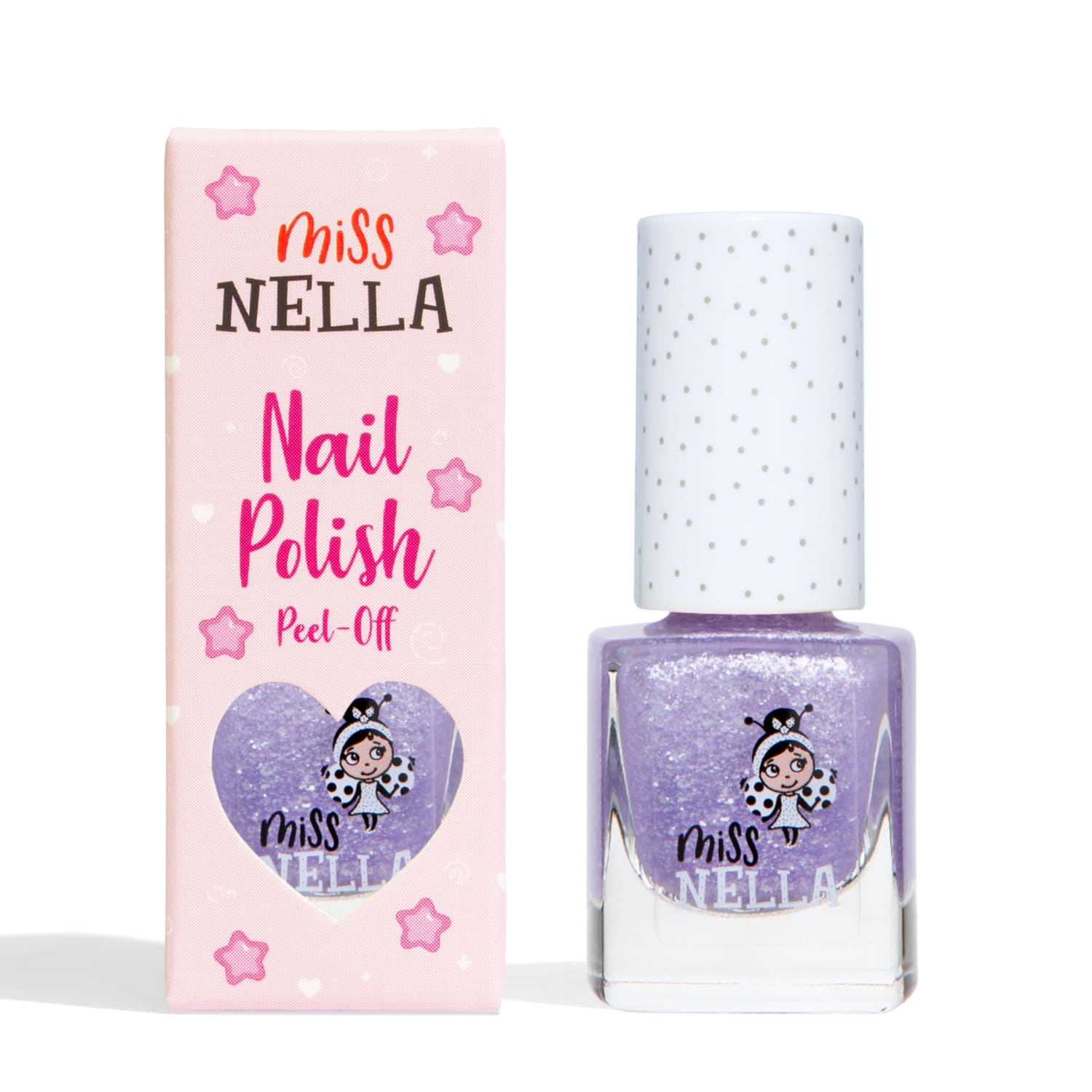 Sparkly Zebra:  Sparkly Lilac Peel Off Nail Polish