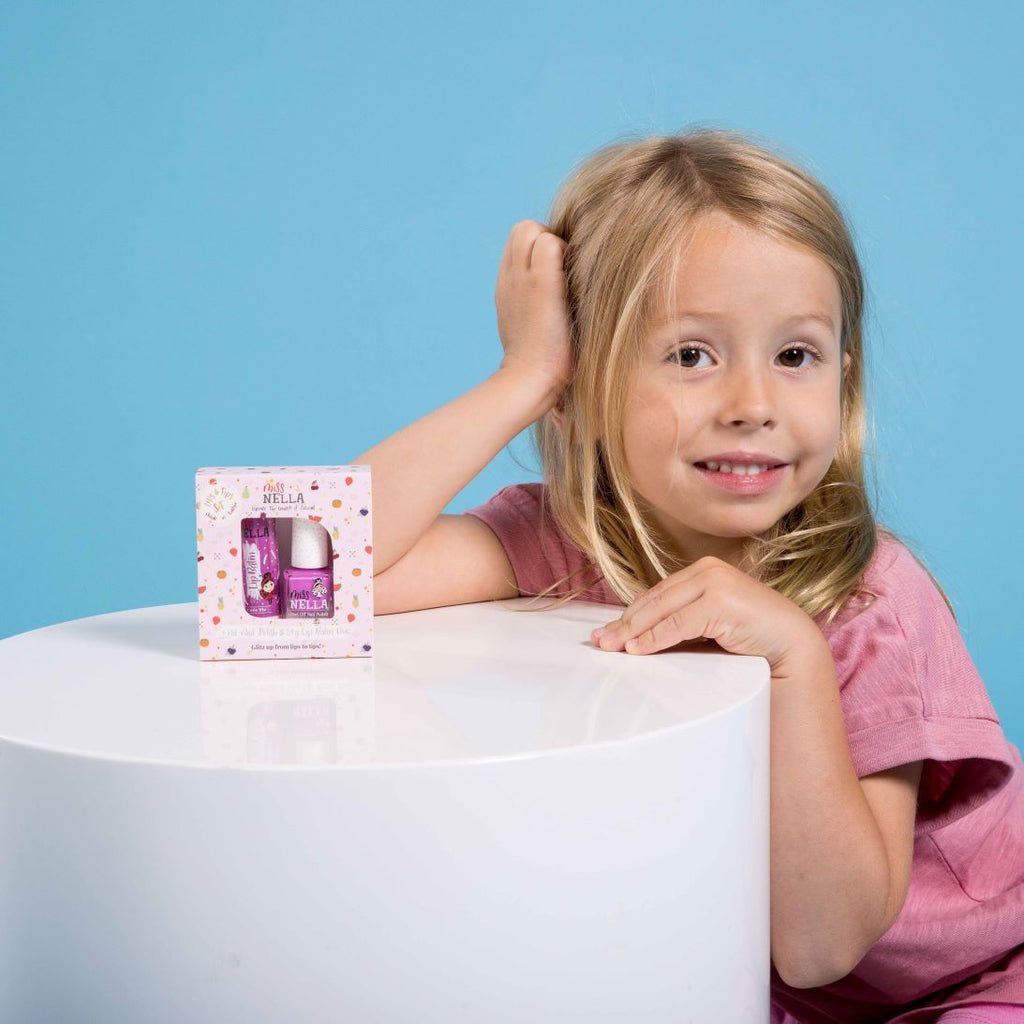 Nail Polish and Lip Gloss Set For Kids - Miss Nella