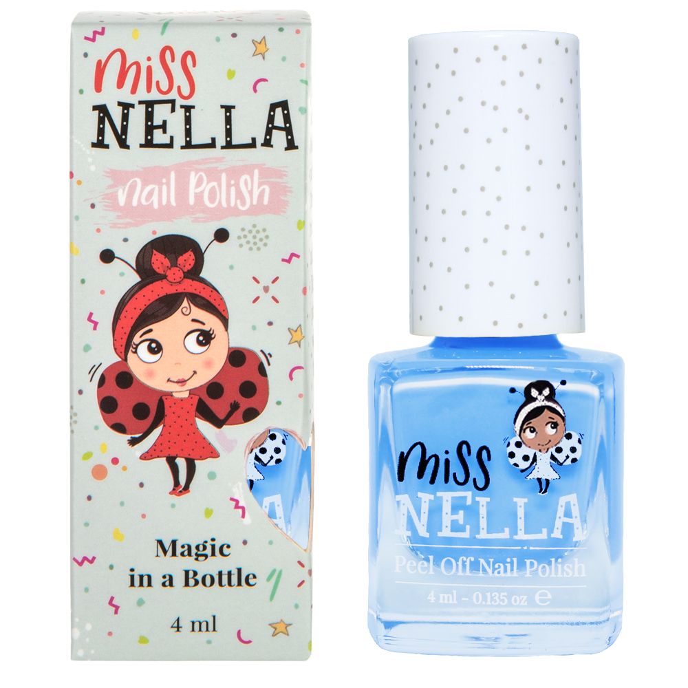 Blue Bell 4ml: Pastel Blue Sparkle Kids' Nail Polish