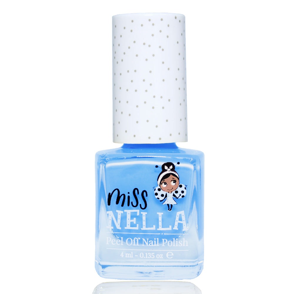 Blue Bell 4ml: Pastel Blue Sparkle Kids' Nail Polish