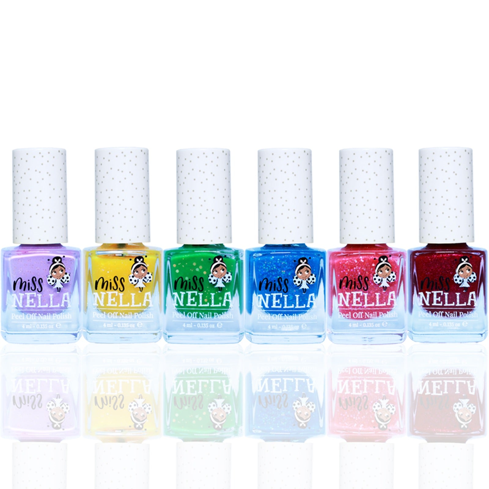 Christmas Glitters: 6-Pack Shiny Nail Polish by Miss Nella